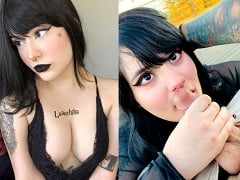 Sucking her boyfriend’s cock outdoors in amateur video