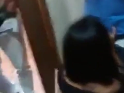 Curvy Brunette Gets Wild at Party and Takes on the Whole Crew in the Bathroom