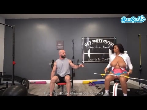 Ashlyn Peaks and Her Huge Natural Tits Get Wild with Her Trainer