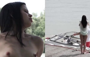Young beauty eagerly taking a deep anal pounding until she screams in pleasure