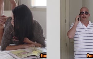 Horny stepmom takes control and rides her hungover stepson until they both explode